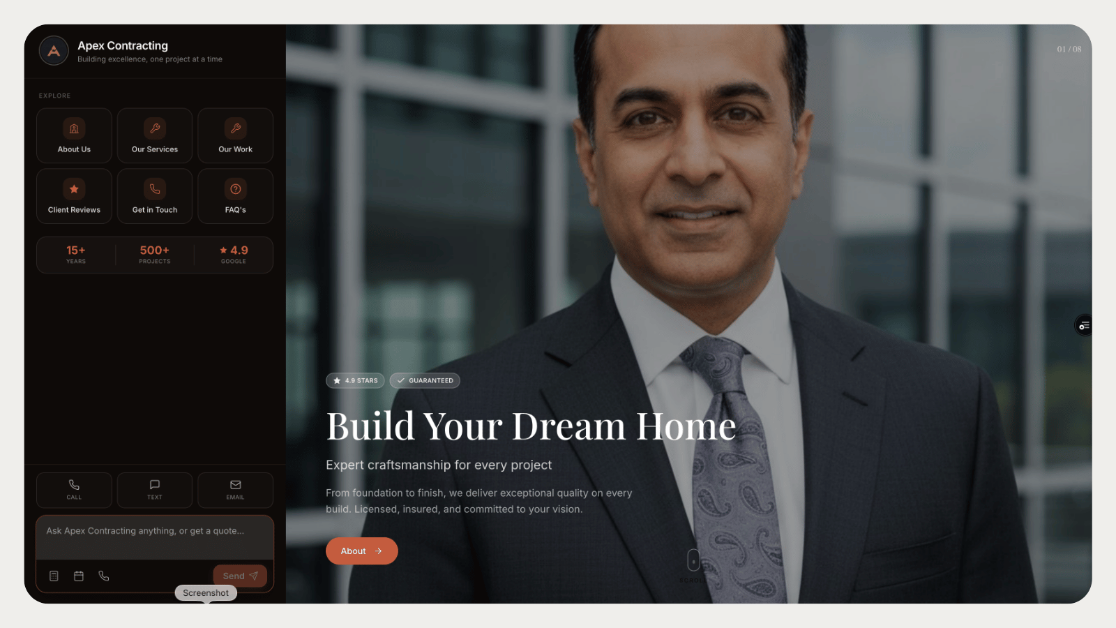 Service Business template